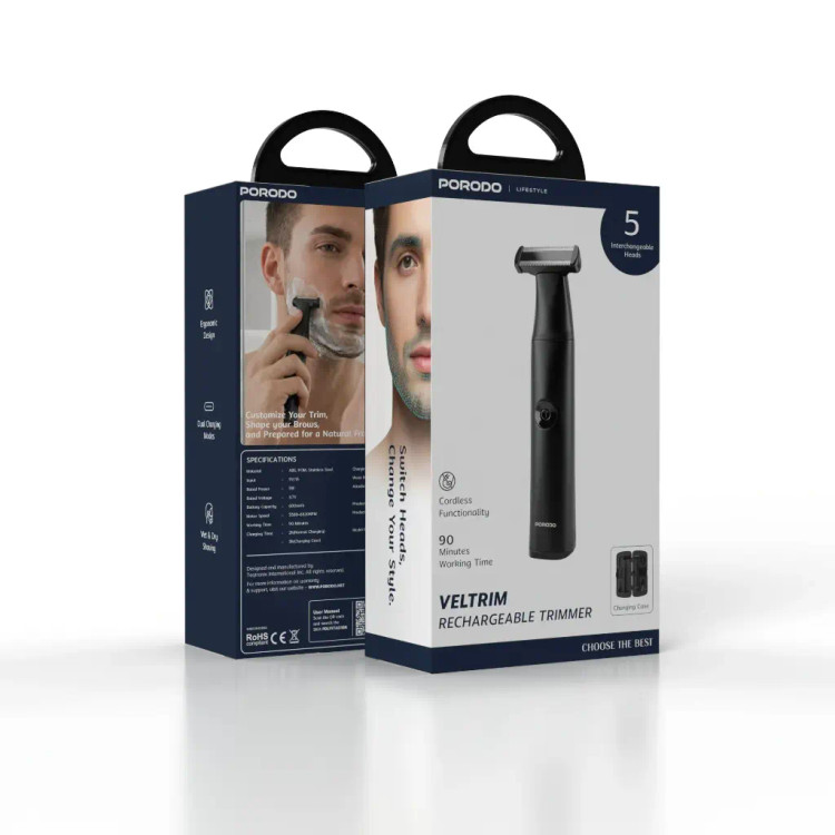 ماشین اصلاح شارژی Porodo Lifestyle Veltrim مدل PDLFSTAD3